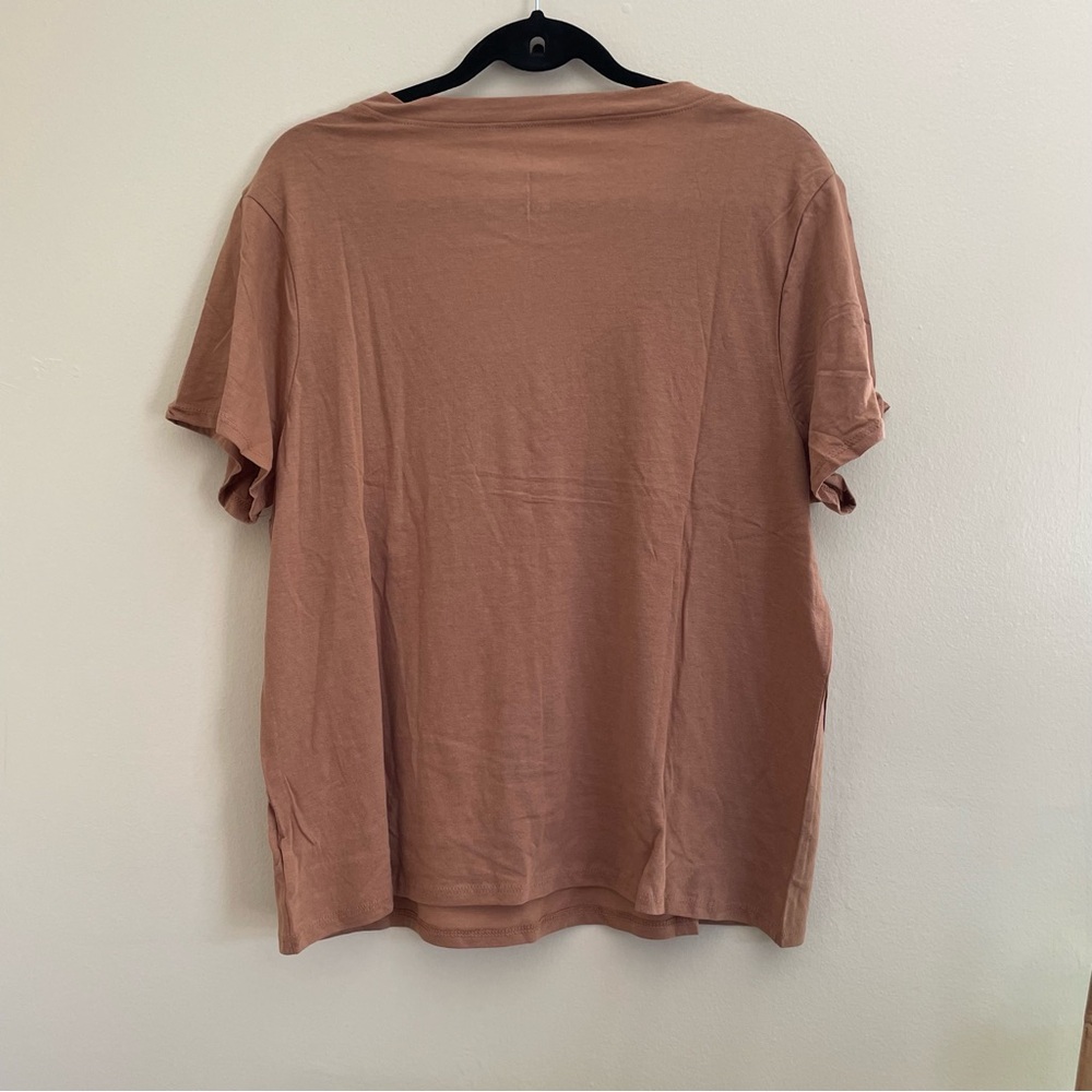 A New Day | Brown V Neck T-Shirt NWT - Picture 6 of 6